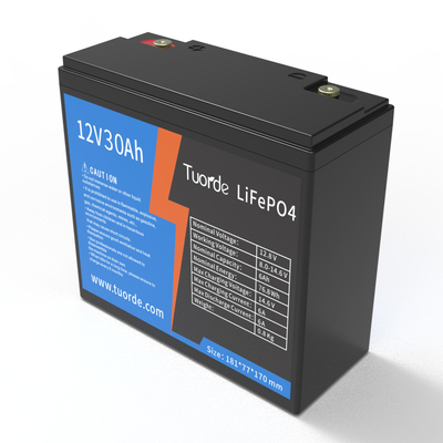 딥 사이클 납산 교체 배터리 라이프포4 12V 30Ah AGV 전력 저장