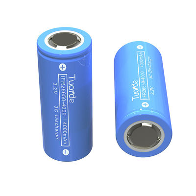 3.2V 4000mAh LFP 26650 배터리 셀 3C 충전