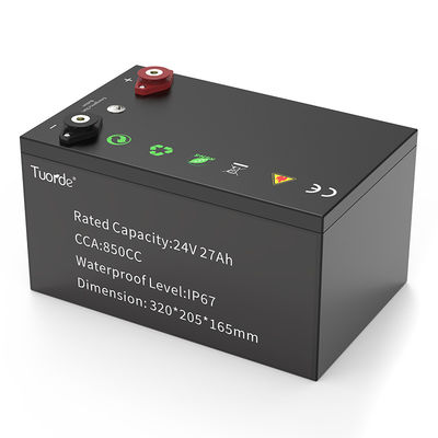 가벼운 트럭 및 버스용 LTO 저온 24V 27AH 트럭 시작 배터리